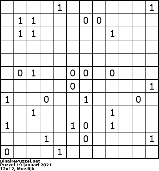 Binaire Puzzel