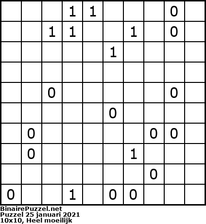 Binaire Puzzel