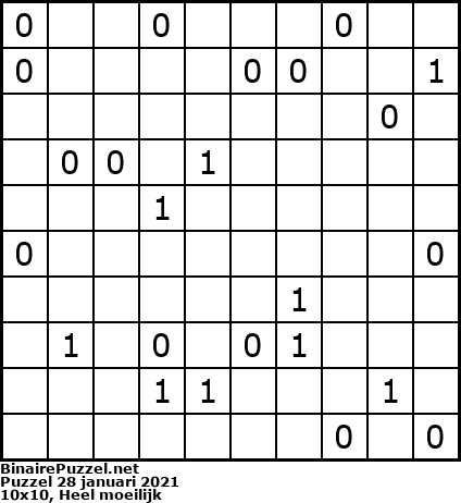 Binaire Puzzel