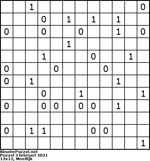 Binaire Puzzel