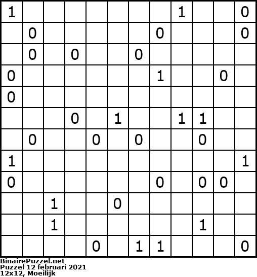 Binaire Puzzel