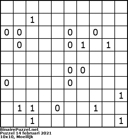 Binaire Puzzel