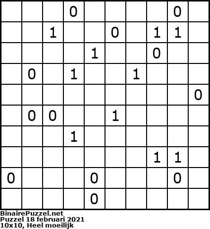 Binaire Puzzel