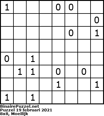 Binaire Puzzel