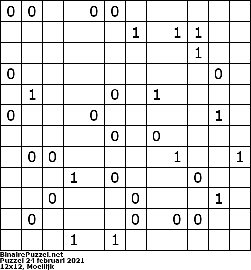 Binaire Puzzel
