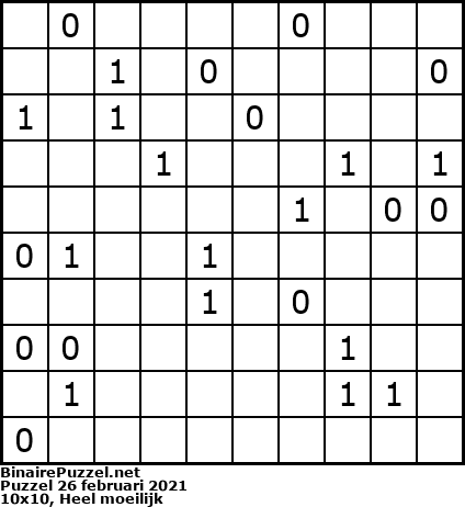 Binaire Puzzel