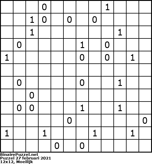 Binaire Puzzel