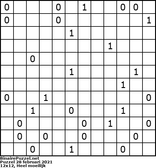 Binaire Puzzel