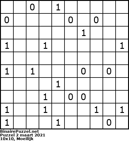 Binaire Puzzel