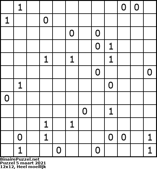 Binaire Puzzel