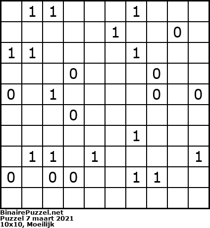 Binaire Puzzel