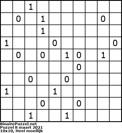 Binaire Puzzel