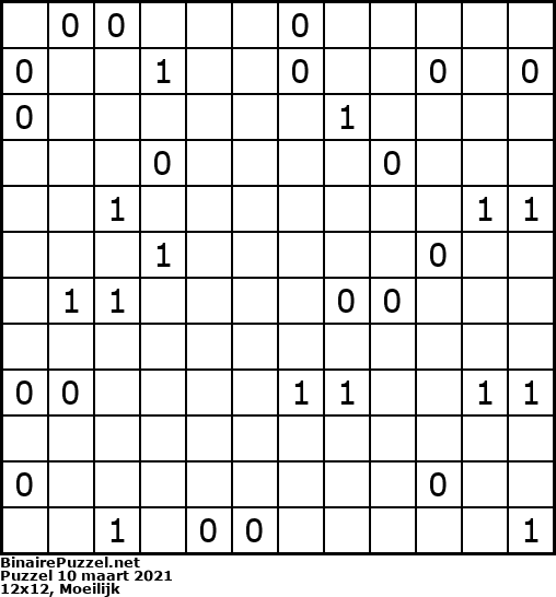 Binaire Puzzel