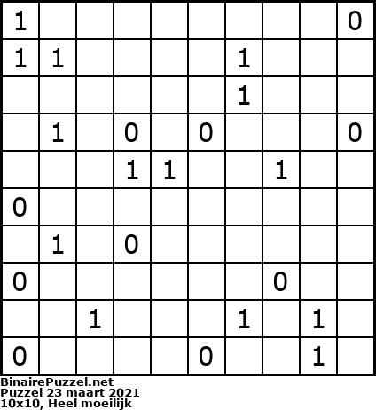 Binaire Puzzel