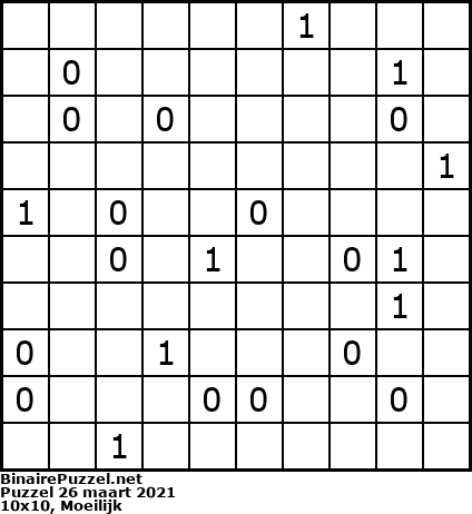 Binaire Puzzel