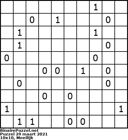 Binaire Puzzel