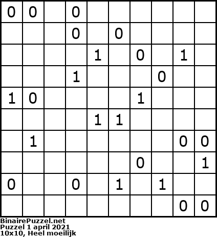 Binaire Puzzel