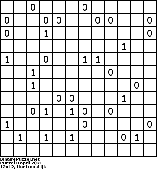 Binaire Puzzel