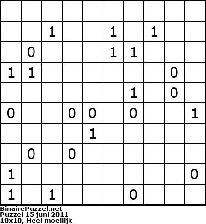 Binaire Puzzel