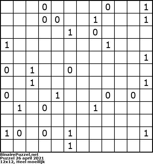 Binaire Puzzel