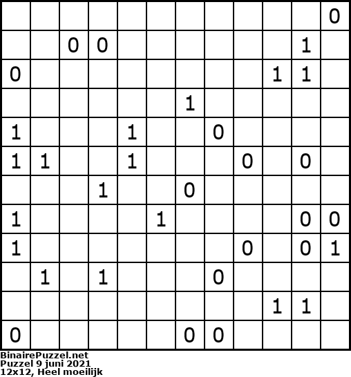 Binaire Puzzel
