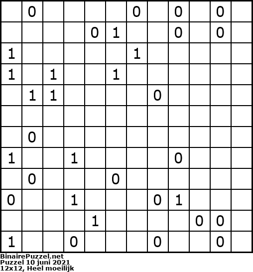 Binaire Puzzel