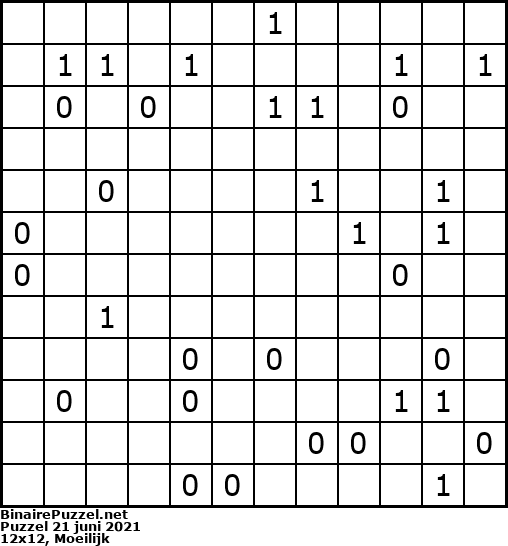 Binaire Puzzel