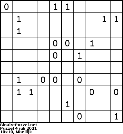 Binaire Puzzel