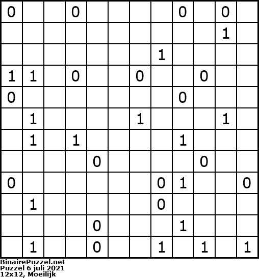 Binaire Puzzel