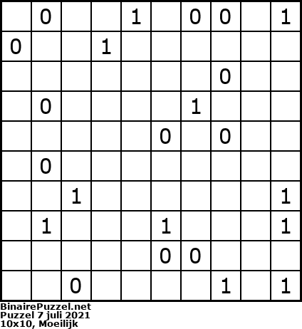 Binaire Puzzel