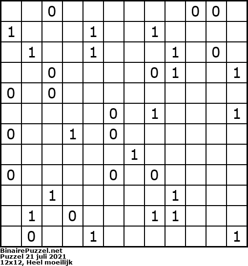 Binaire Puzzel