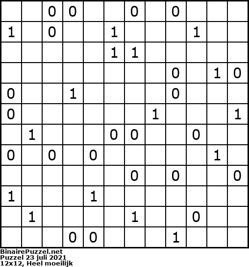 Binaire Puzzel