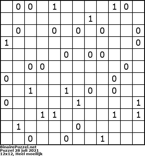 Binaire Puzzel