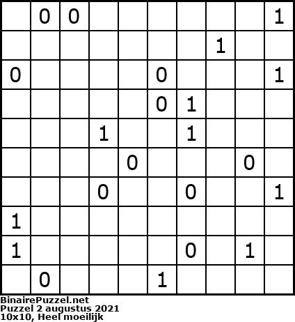 Binaire Puzzel