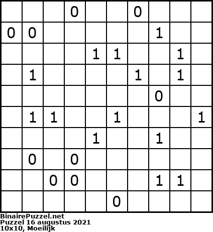 Binaire Puzzel