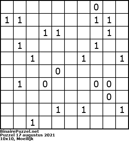 Binaire Puzzel