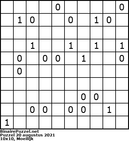 Binaire Puzzel