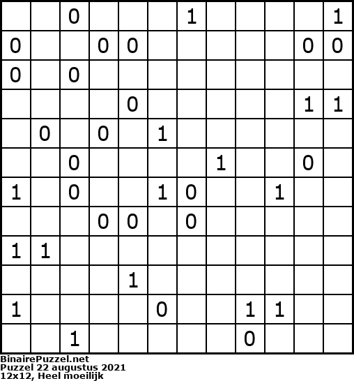 Binaire Puzzel