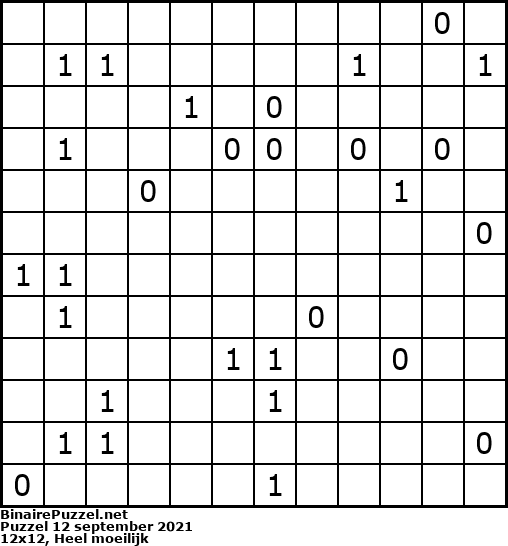 Binaire Puzzel