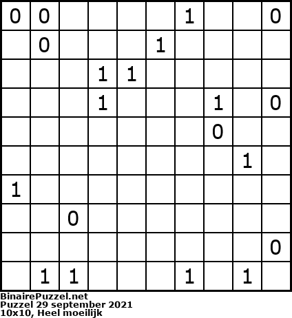 Binaire Puzzel