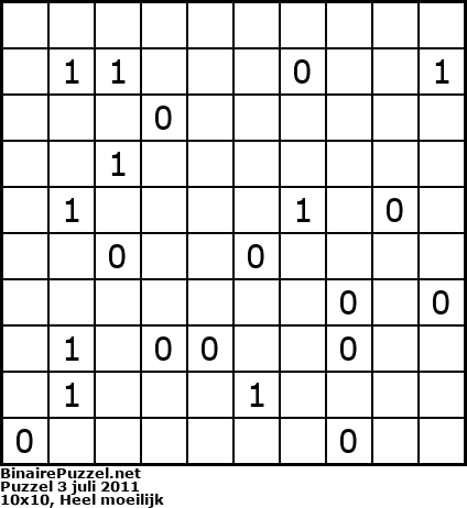 Binaire Puzzel