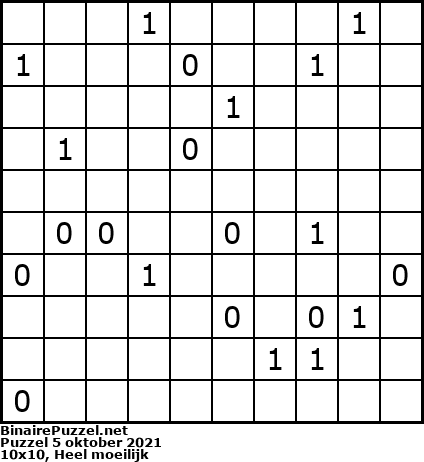 Binaire Puzzel