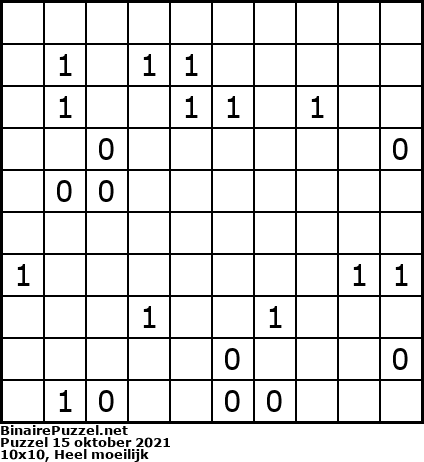 Binaire Puzzel