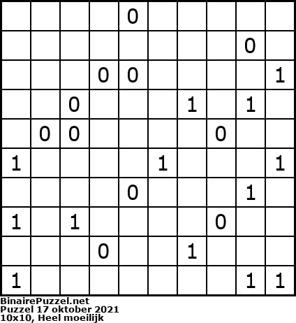 Binaire Puzzel