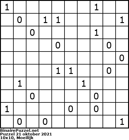 Binaire Puzzel