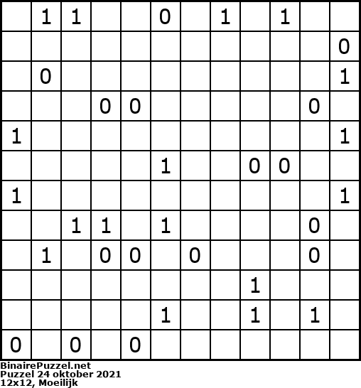 Binaire Puzzel