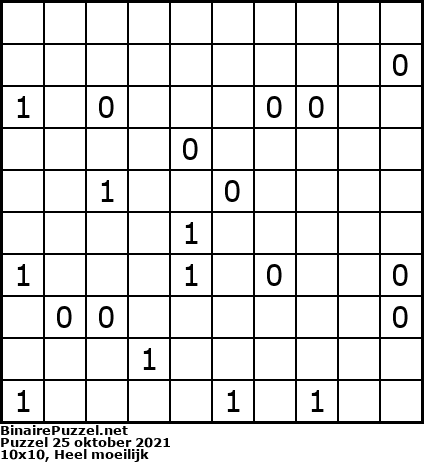 Binaire Puzzel