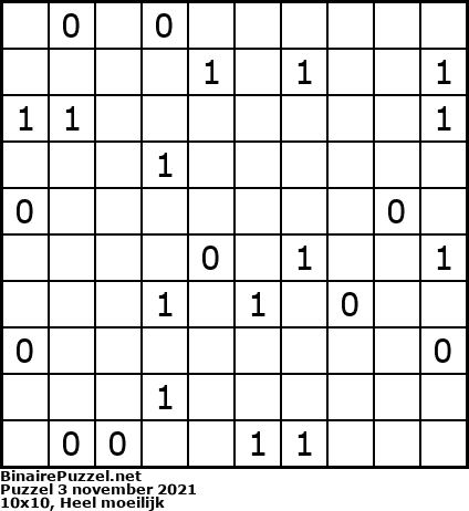 Binaire Puzzel