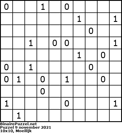 Binaire Puzzel
