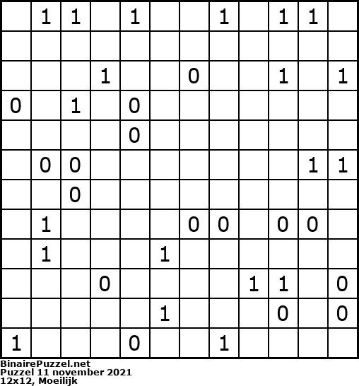 Binaire Puzzel